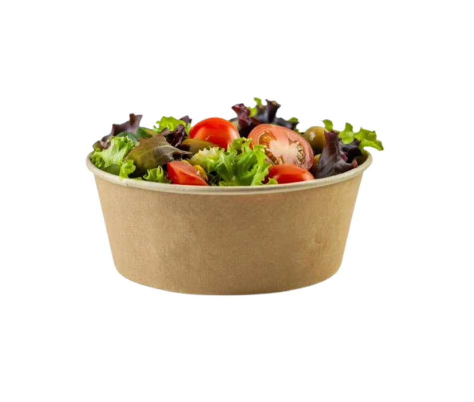 Take Away Schalen, Kraft / PE (ohne Deckel) , 500ml, ø11,5cm, 50 Stück