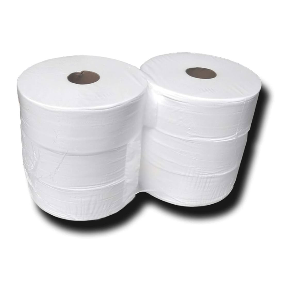 Jumbo toilet paper 2 ply recycled white 270m
