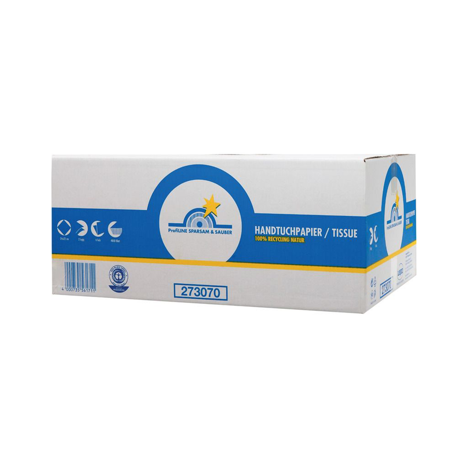Papierhandtücher 2 lagig - weiß - Zellstoff - ZZ/ V-Faltung 24 x 23 cm | 4.000 Blatt/ Karton