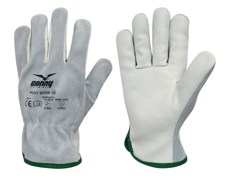 PILOT50TOP work glove, full-grain cowhide leather