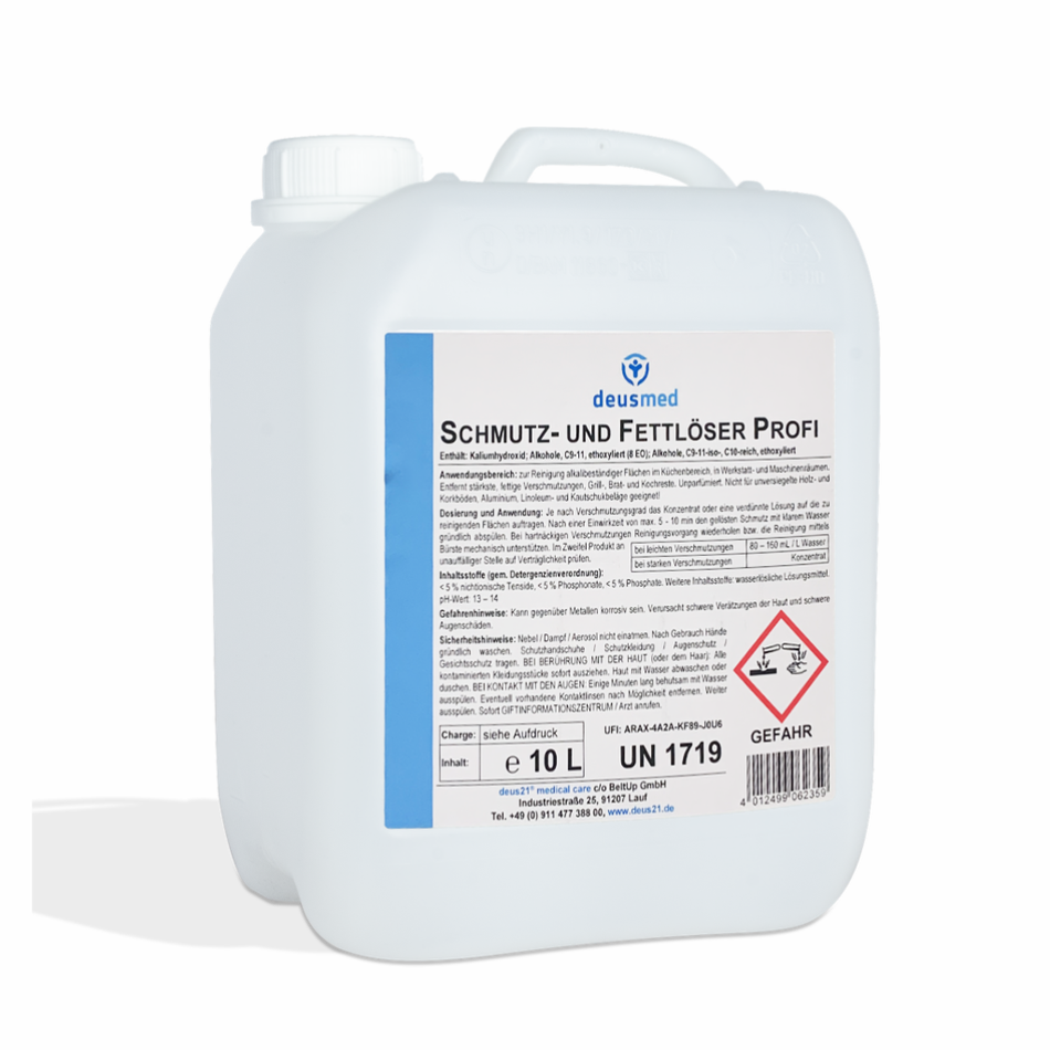 Deusmed - Schmutz & Fettlöser PROFI 10 Liter