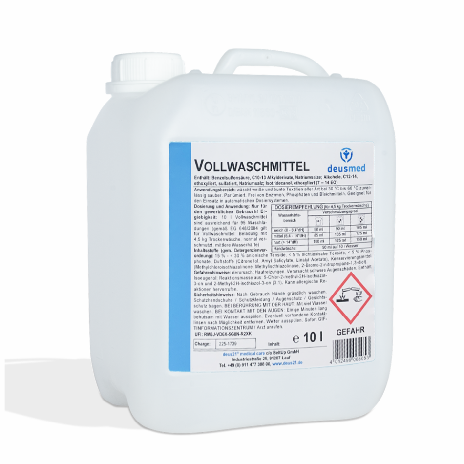 Deusmed Vollwaschmittel  10 Liter