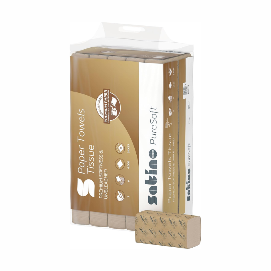 Konzept | Handtuchpapier PureSoft | 2-lagig | V-Falz | 3.000 Blatt