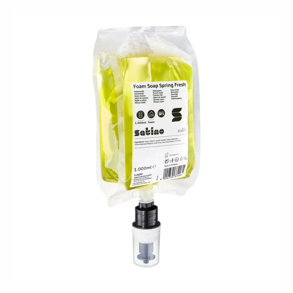 Concept BLACK | Spring Fresh Yellow Foaming Soap | 6 Sachets | 750ml each