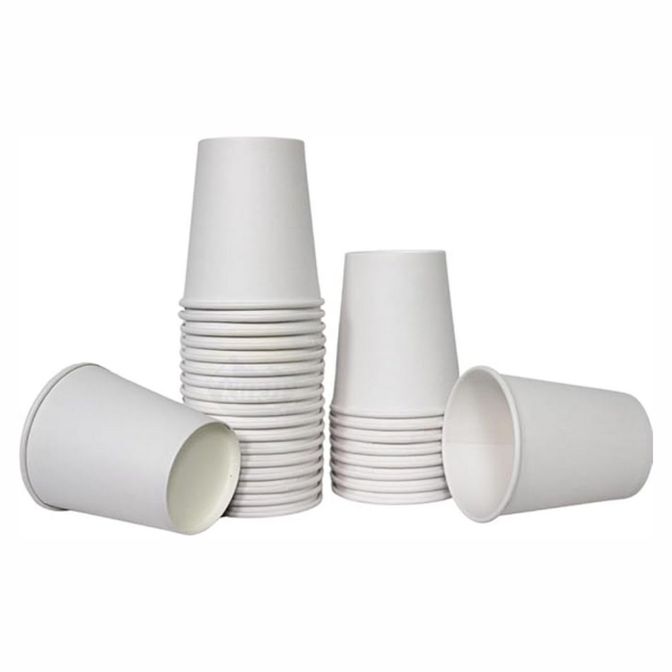 Pappbecher, 24 cl, Weiß, Pack mit 50 Stück