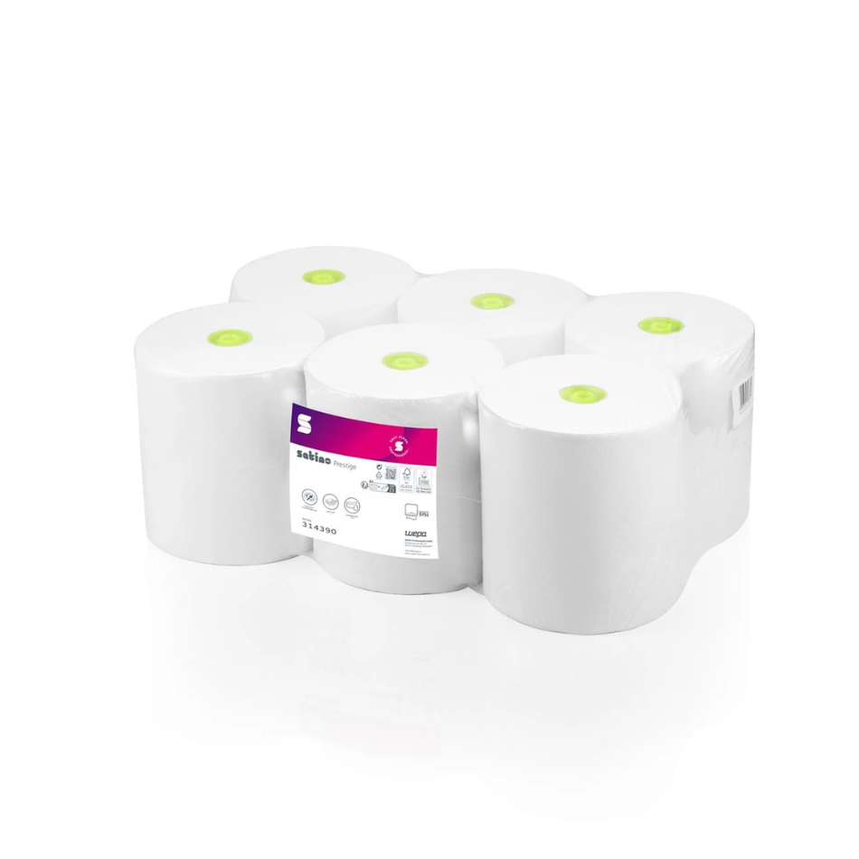 Konzept Prestige Systemhandtuchrolle SYS1, 2 lagig, 150 Meter, Zellstoff weiß