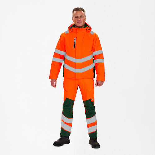 Safety Winterjacke Orange/Grün