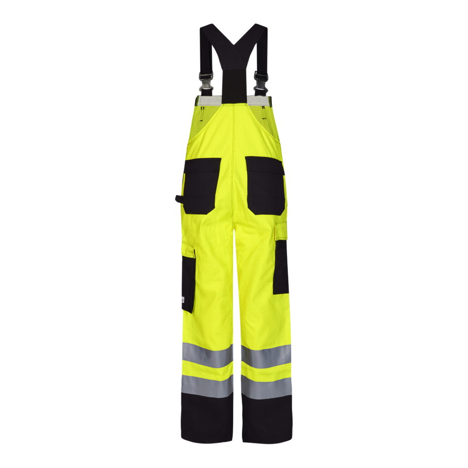 Safety+ Latzhose EN 20471 Gelb/Schwarz