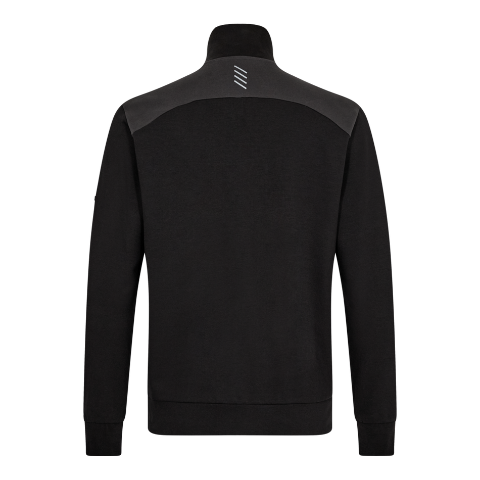Entire Sweatshirt mit Kragen Schwarz/Anthrazit Grau
