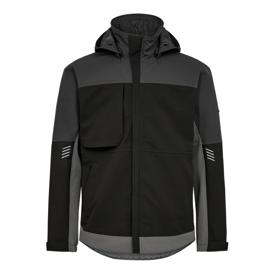 Entire Shelljacke Schwarz/Anthrazit Grau