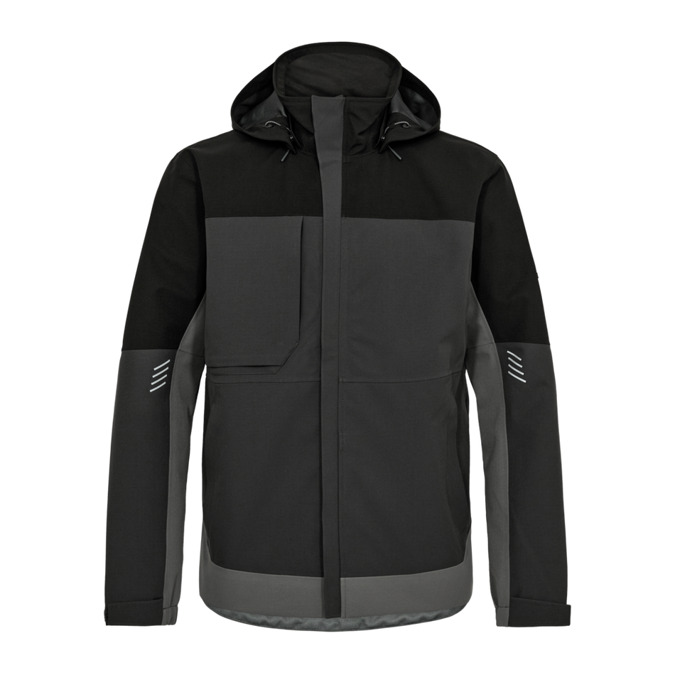 Entire Shelljacke Anthrazitgrau/Schwarz