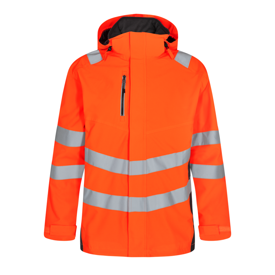 Safety Parka Shell Jacke Orange/Anthrazit Grau