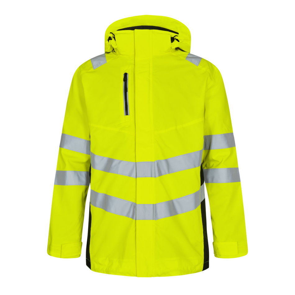 Safety Parka Shell Jacke Gelb/Schwarz