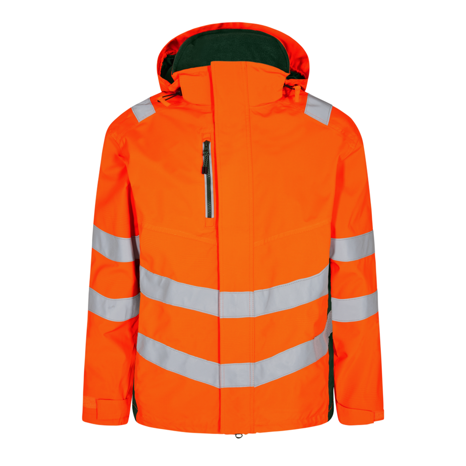 Safety Shell Jacke Orange/Grün