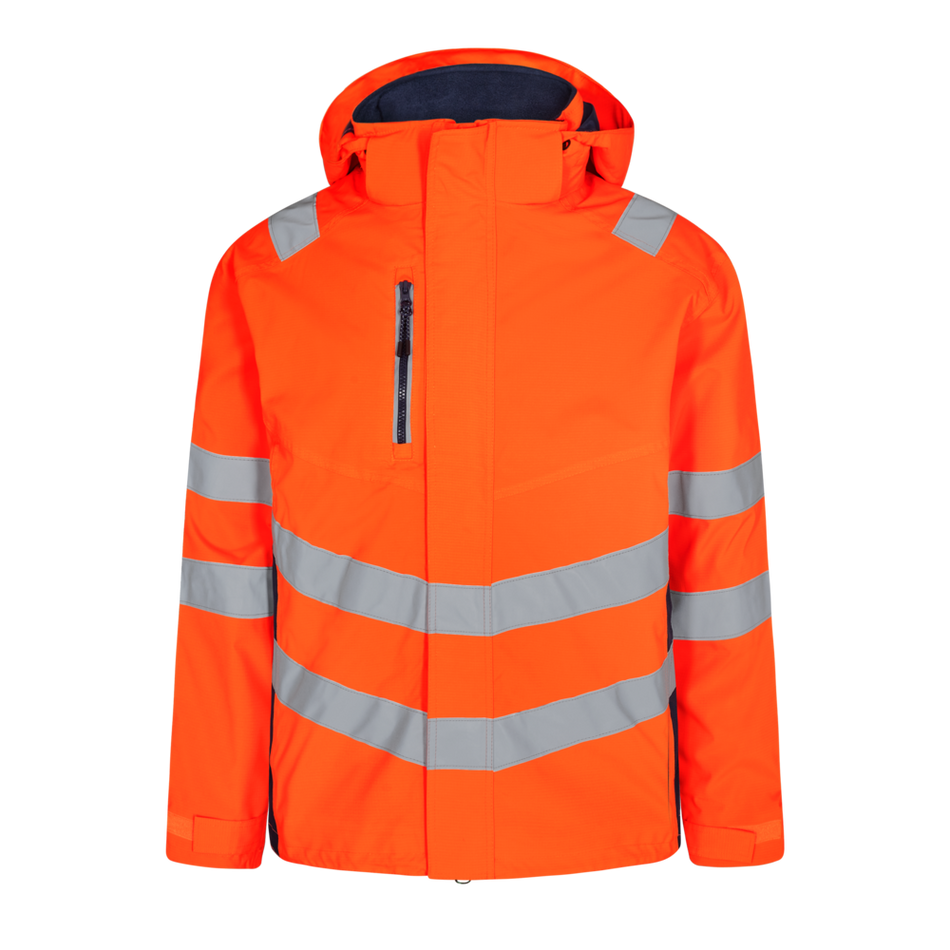 Safety Shell Jacke Orange/Blue ink