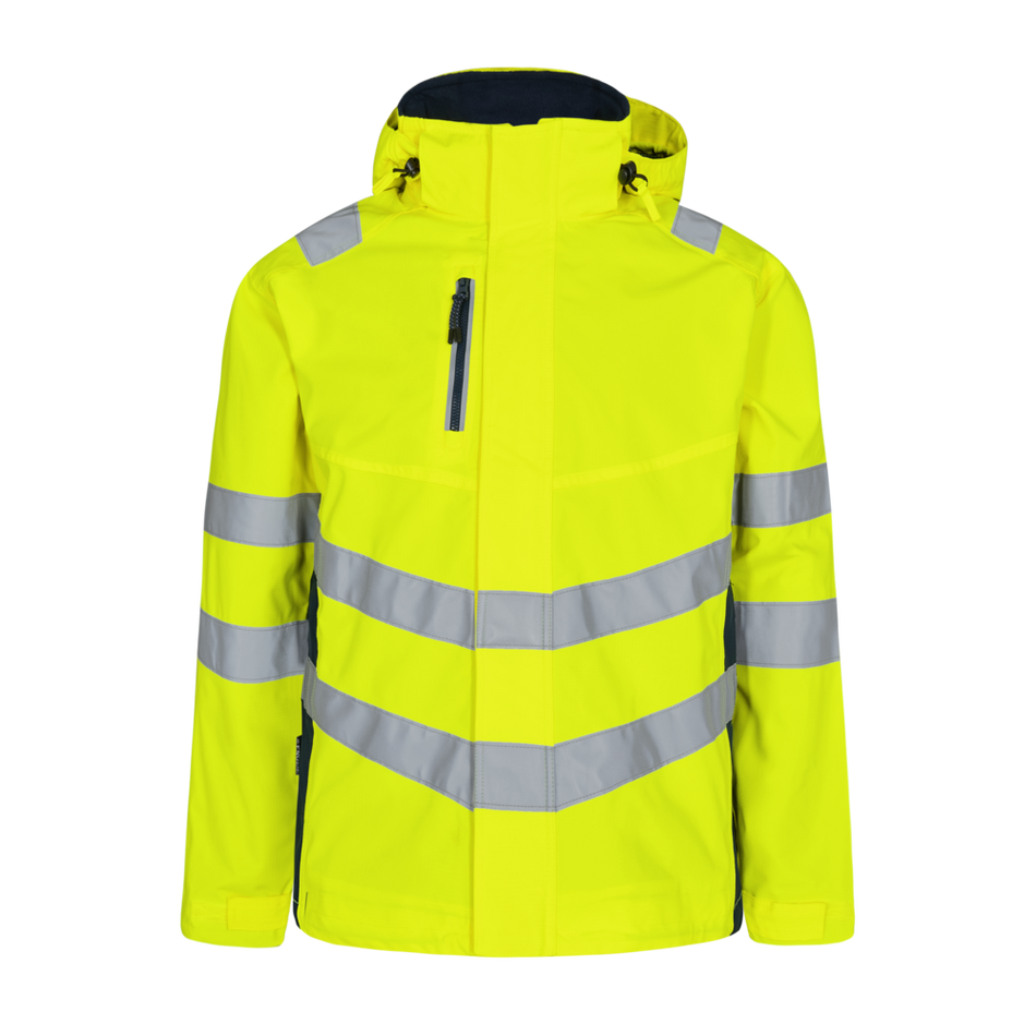 Safety Shell Jacke Gelb/Blue Ink