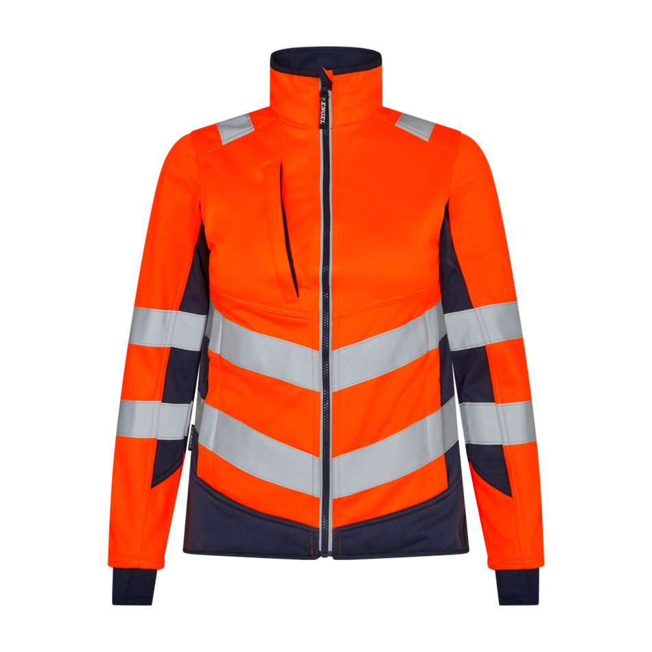 Safety Softshelljacke Damen Orange/Blue ink