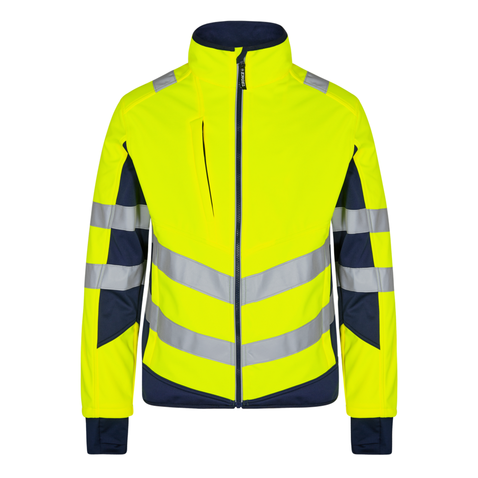 Safety Softshell-Jacke Gelb/Blue Ink