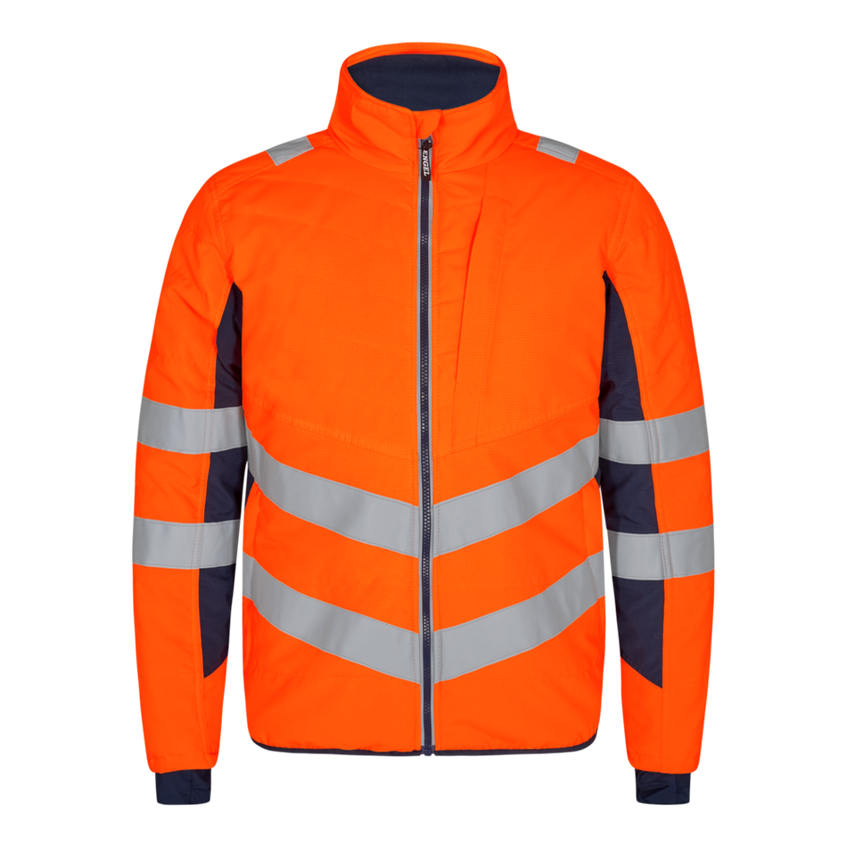 Safety Steppjacke Orange/Blue ink