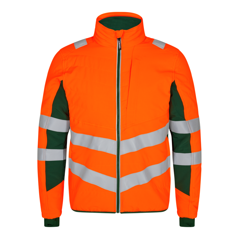 Safety Steppjacke Orange/Grün