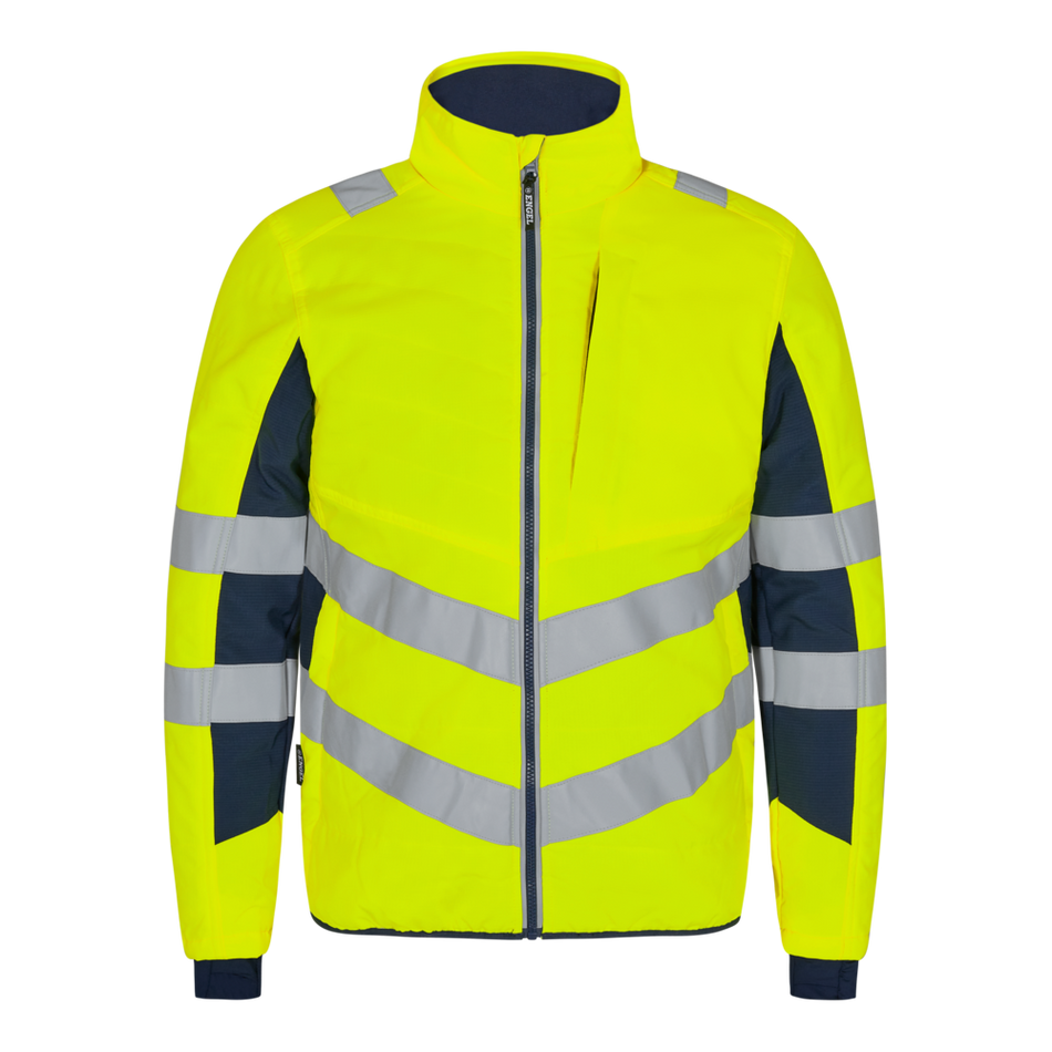 Safety Steppjacke Gelb/Blue Ink
