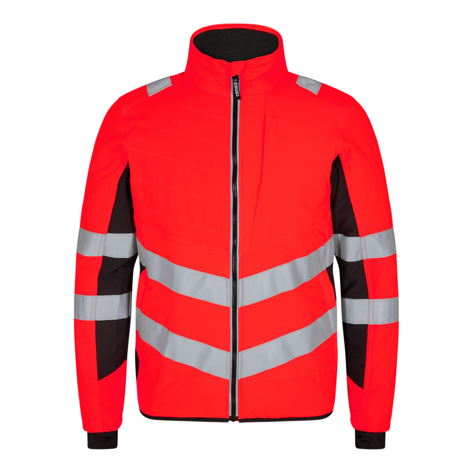 Safety Steppjacke Rot/Schwarz