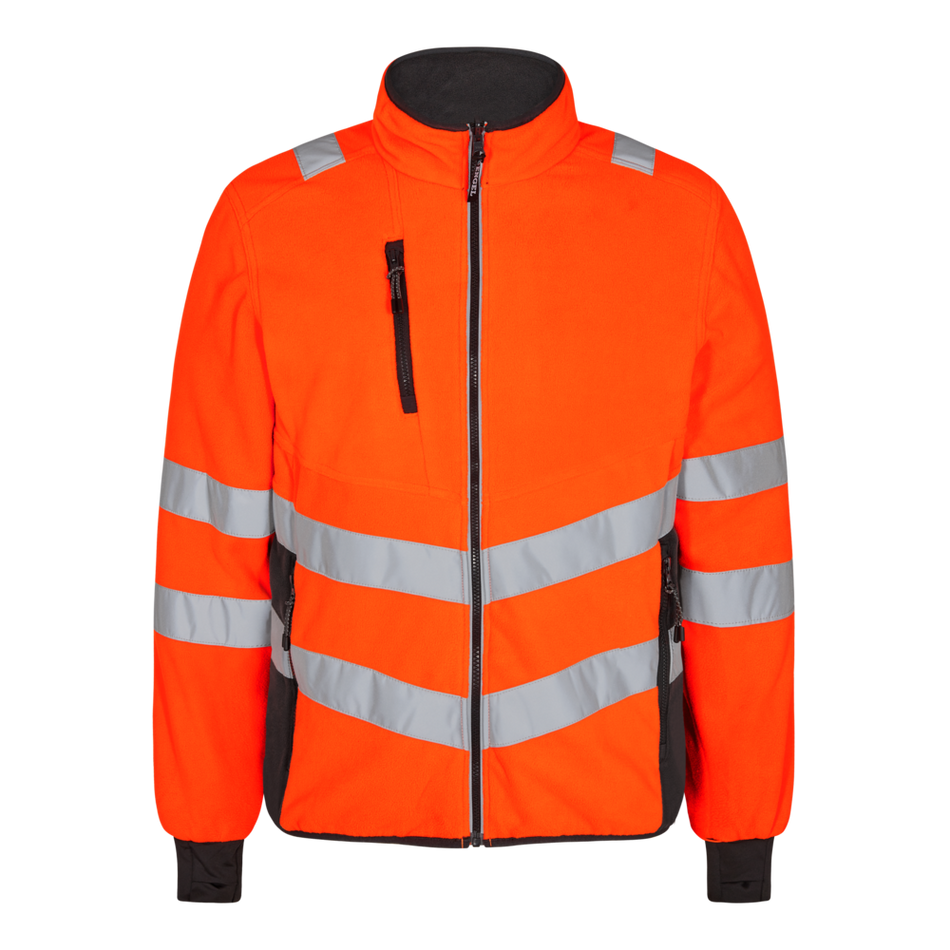 Safety Fleece Jacke Orange/Anthrazit Grau