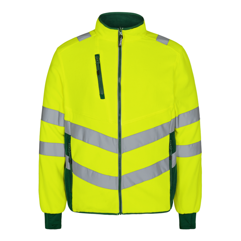 Safety Fleece Jacke Gelb/Grün