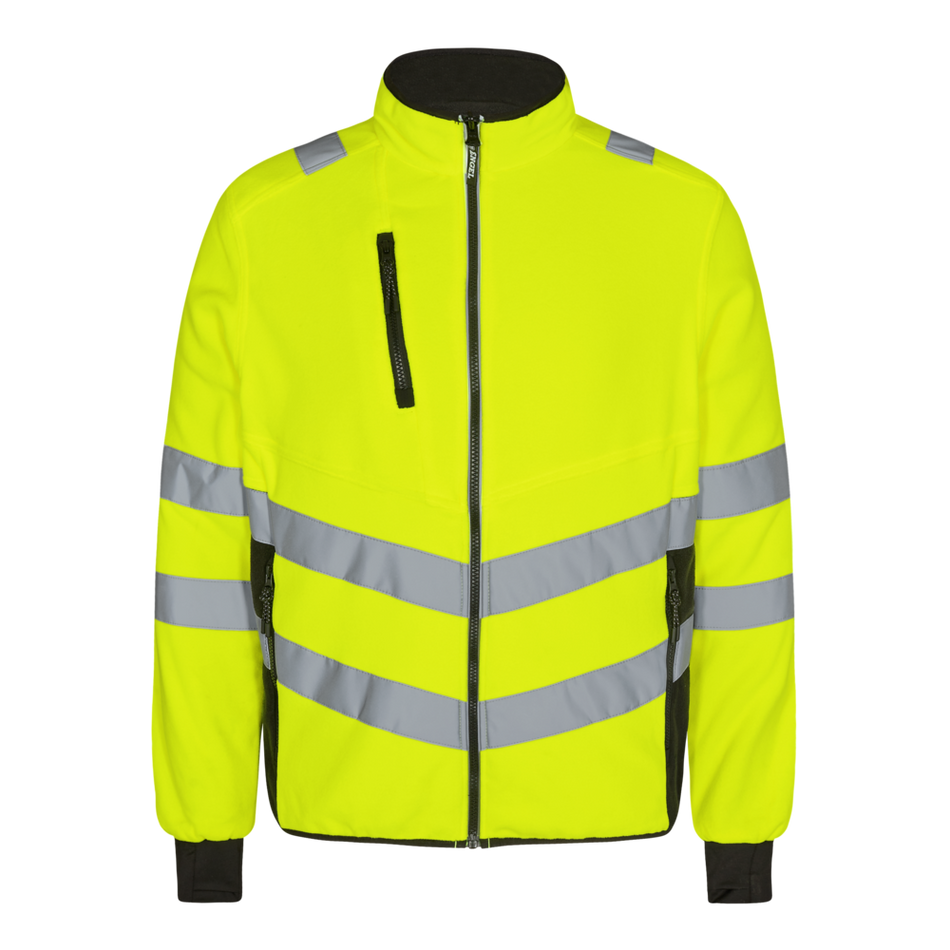 Safety Fleece Jacke Gelb/Schwarz