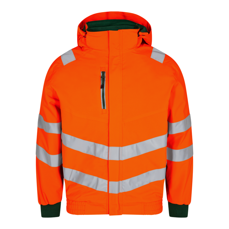 Safety Pilotjacke Orange/Grün