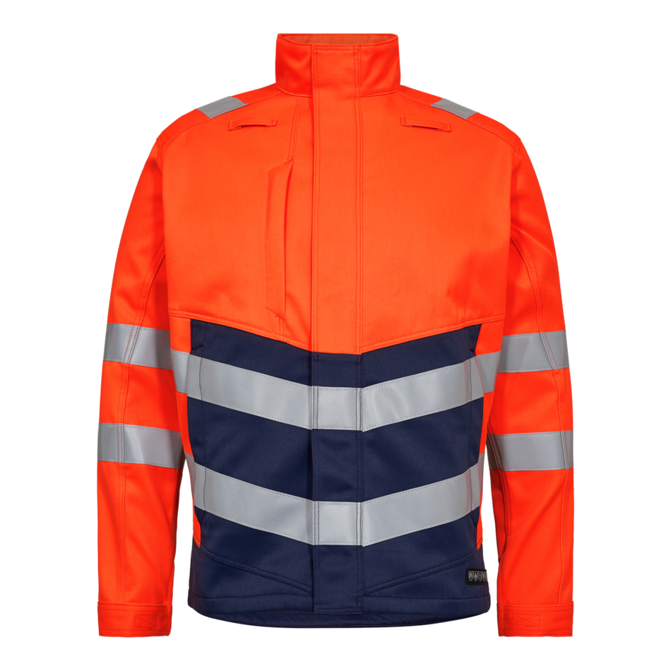 Safety+ Latzhose Orange/Blue ink