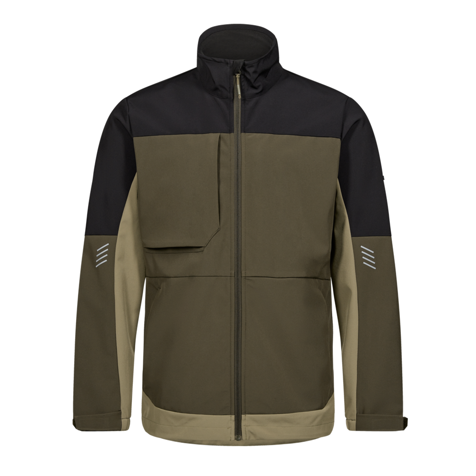 Entire Softshelljacke Forest Green/Schwarz