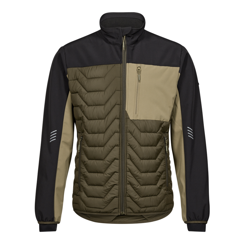 Entire Steppjacke Forest Green/Schwarz