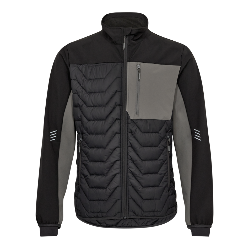 Entire Steppjacke Anthrazitgrau/Schwarz