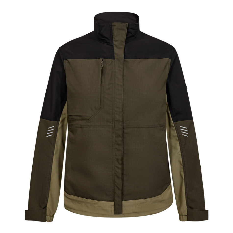 Entire Damen Arbeitsjacke Forest Green/Schwarz