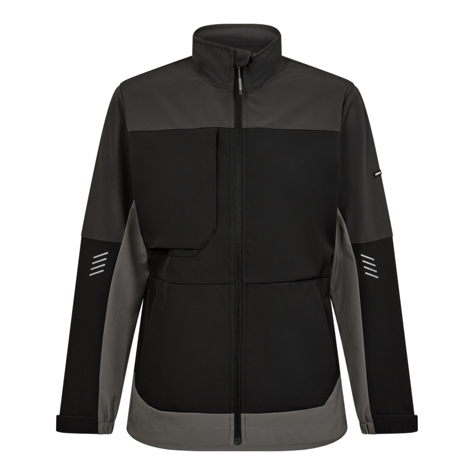 Entire Damen Softshelljacke Schwarz/Anthrazit Grau
