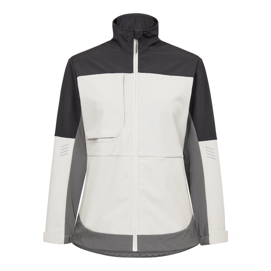 Entire Damen Softshelljacke Bone White/Anthracite grey