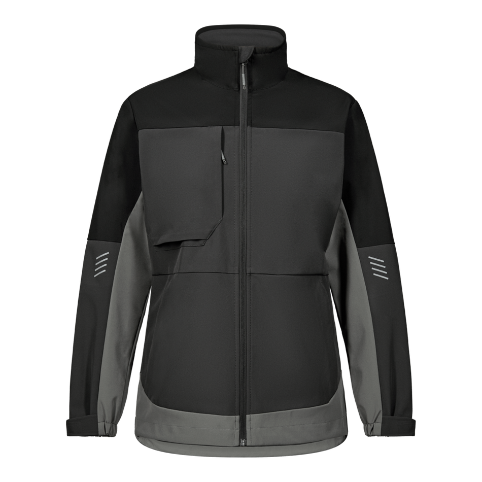 Entire Damen Softshelljacke Anthrazitgrau/Schwarz