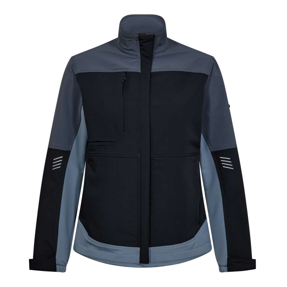 Entire Damen Arbeitsjacke mit Stretch Deep Blue/Dark Sea