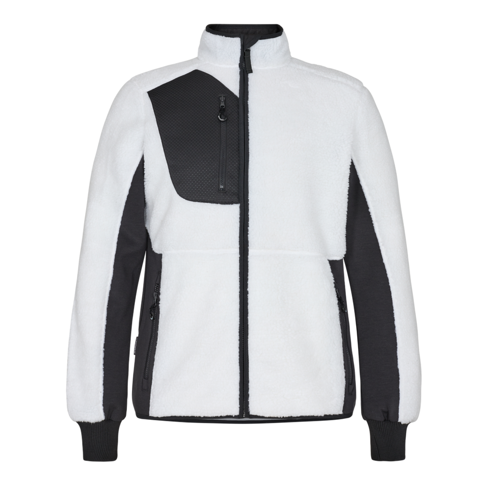 X-treme Fazerpelzjacke Weiss/Anthrazit Grau
