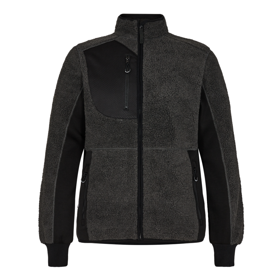 X-treme Fazerpelzjacke Anthrazitgrau/Schwarz