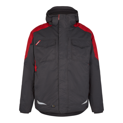 Galaxy Winterjacke Anthrazit Grau/Tomato Red
