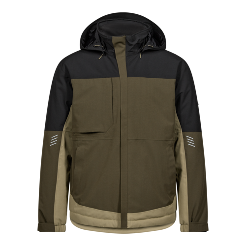 Entire Winterjacke Forest Green/Schwarz