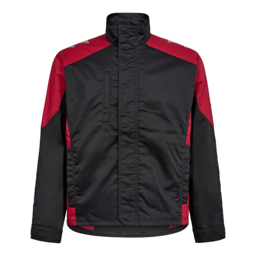 Galaxy Stretch Arbeitsjacke Anthrazit Grau/Tomato Red