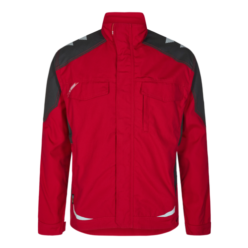Galaxy Arbeitsjacke Tomato Red/Anthrazit Grau