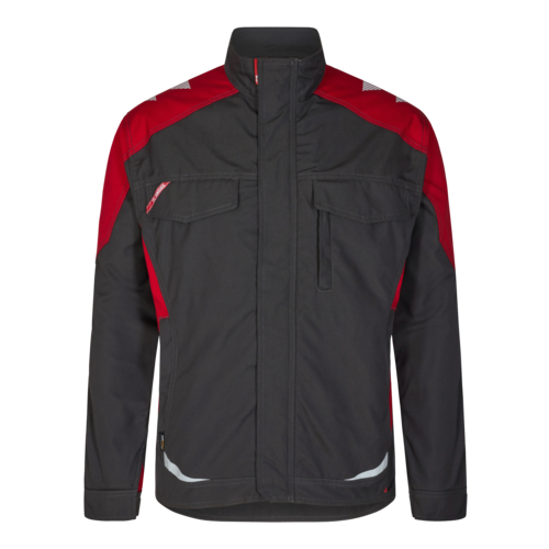 Galaxy Arbeitsjacke Anthrazit Grau/Tomato Red