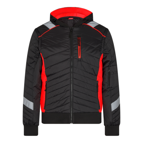Cargo Jacke Schwarz/Rot