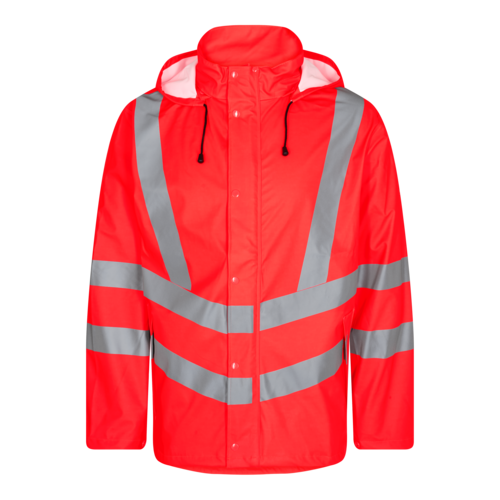 Safety Regenjacke Rot