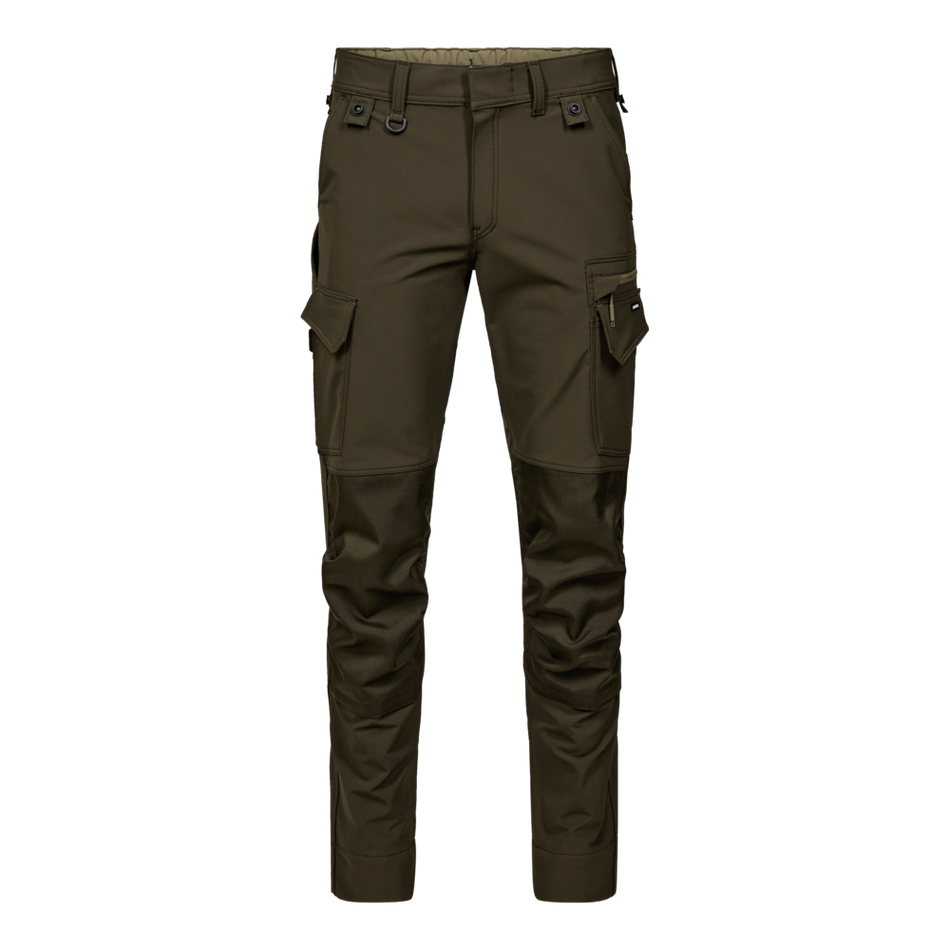 Entire Arbeitshose m/ 4-Wege-Stretch Forest Green/Schwarz