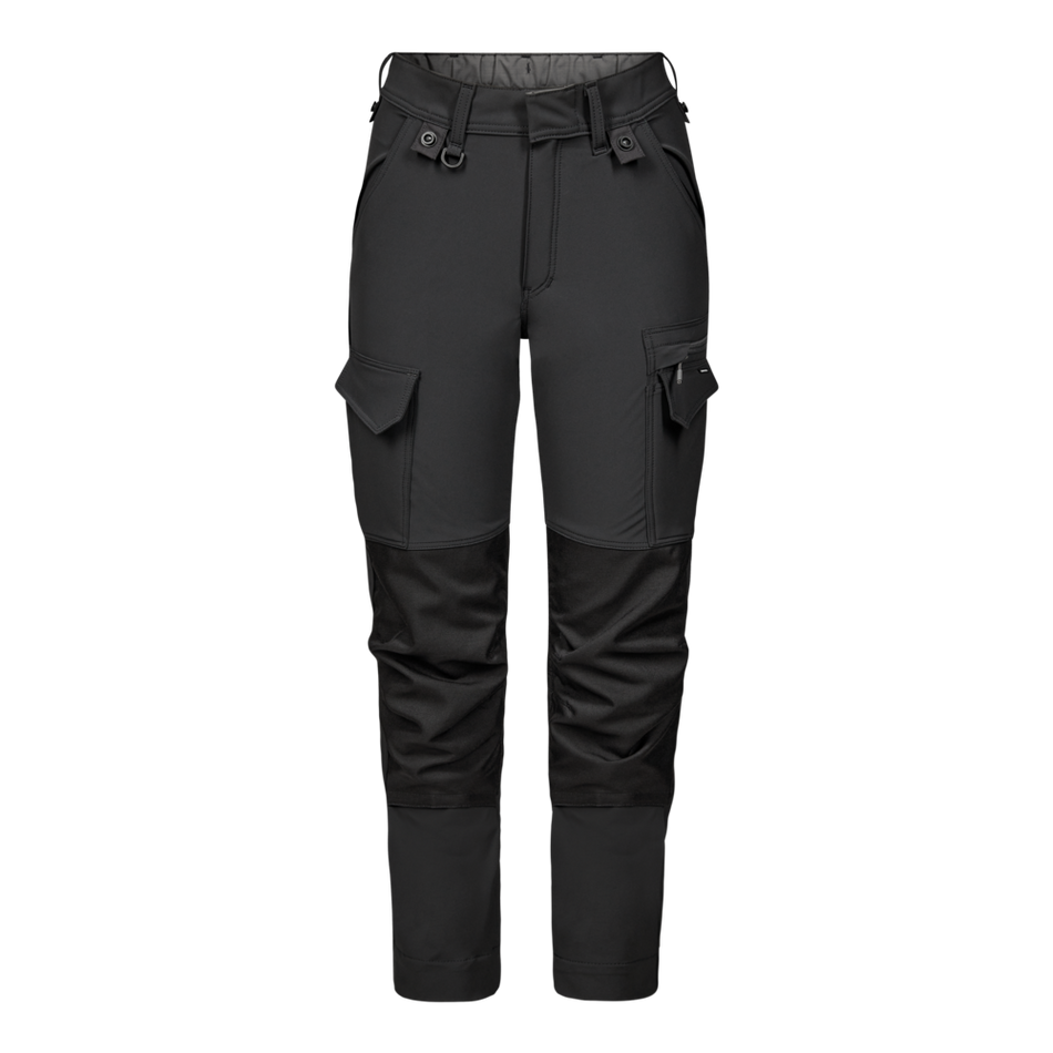 Entire Damen Arbeitshose m/ 4-Wege-Stretch Anthrazitgrau/Schwarz